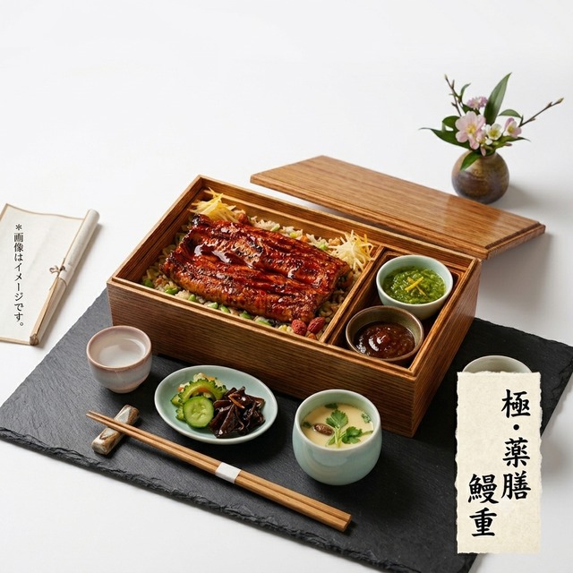 7/26（日）店舗受取のみ　極・薬膳 鰻重（特製味噌ダレ）ハーフサイズ