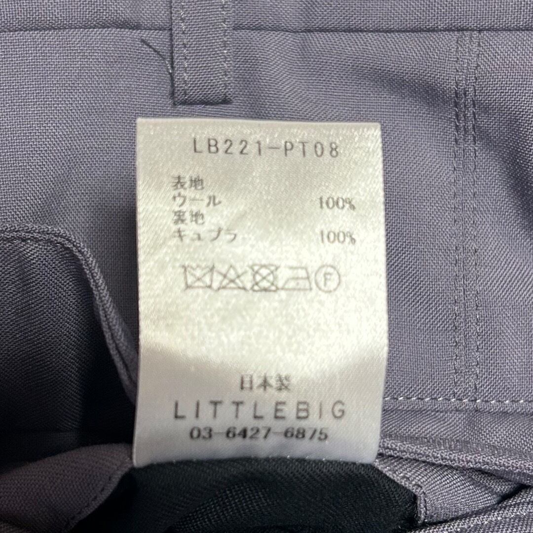 LITTLEBIG 22SS プリーツ ショートパンツ スラックス ブラック LITTLEBIG ショートスラックス プリーツ ワイドシルエット 日本製 | 5