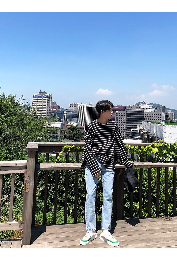 全1色 ロンT カットソー ボーダー カジュアル おしゃれ