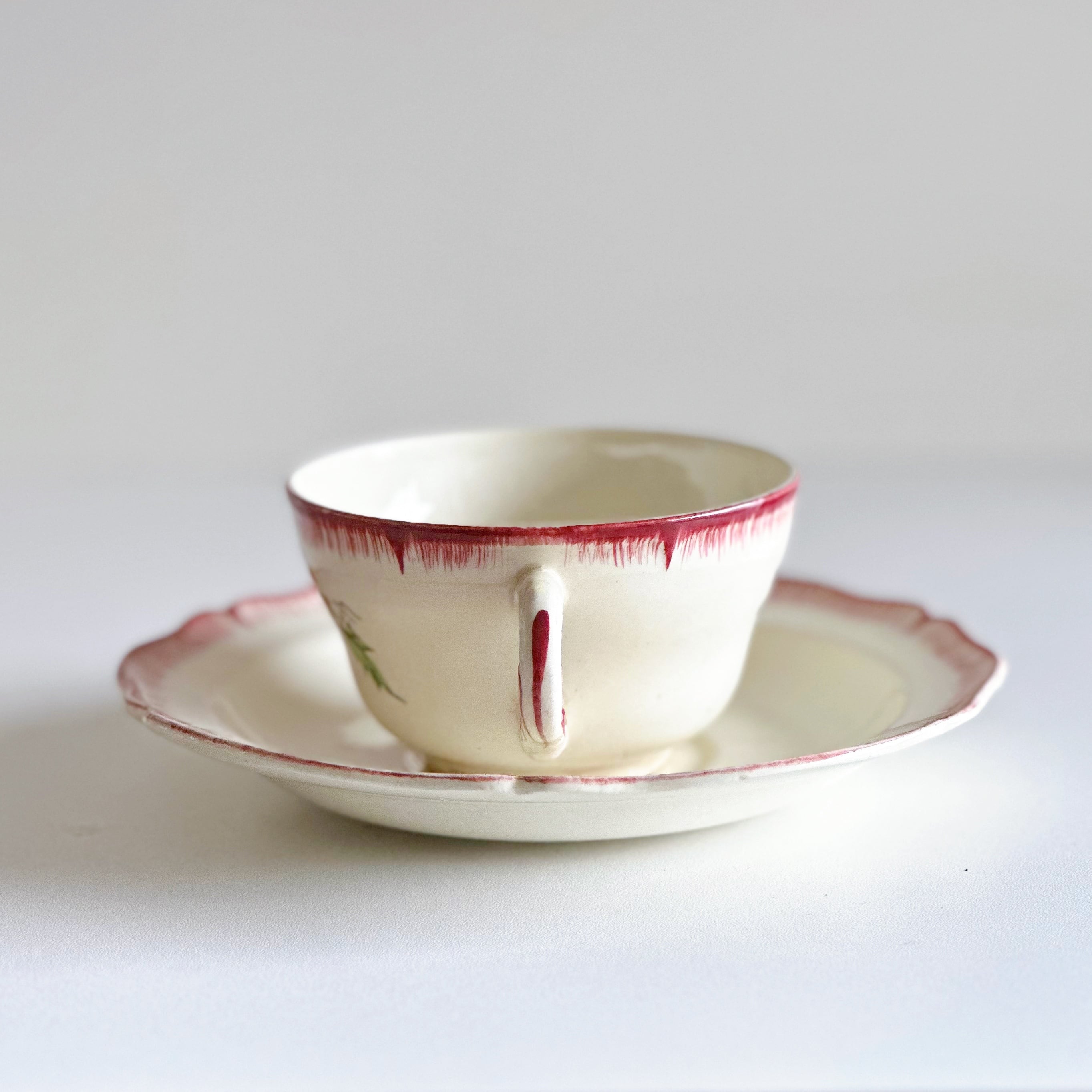 Creil et Montereau クレイユ・モントロー カップ&ソーサー A