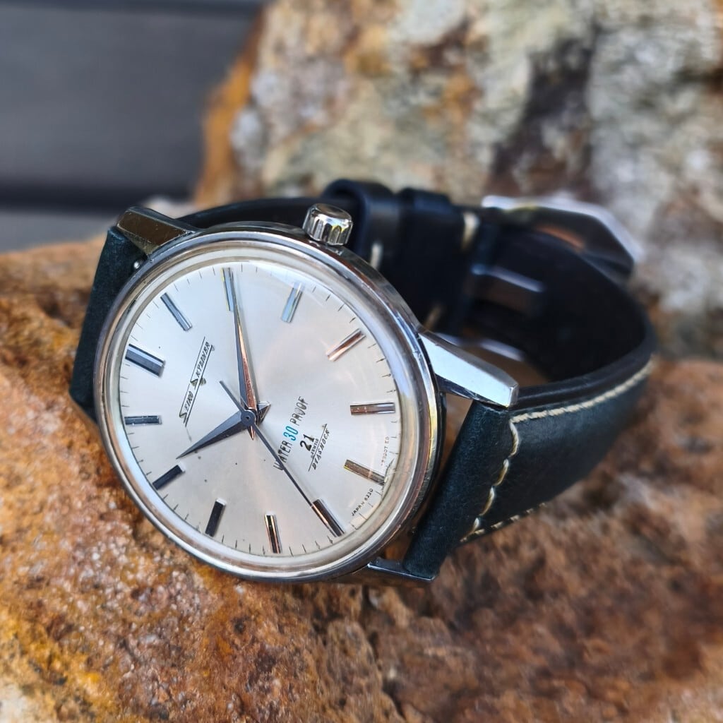 SEIKO セイコー 国鉄 鉄道時計 機械式 手巻 昭和３３年 3381 稼働品 DX】【61系：6106-7000】SEIKO/セイコー デラックス 25石 Cal.6106C