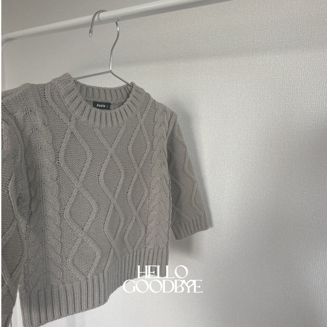 即納) knit tops 80| Aosta