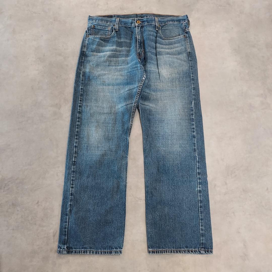 リーバイス569 Levis W36 ワイド バギー 青 古着 ヒゲ 22141