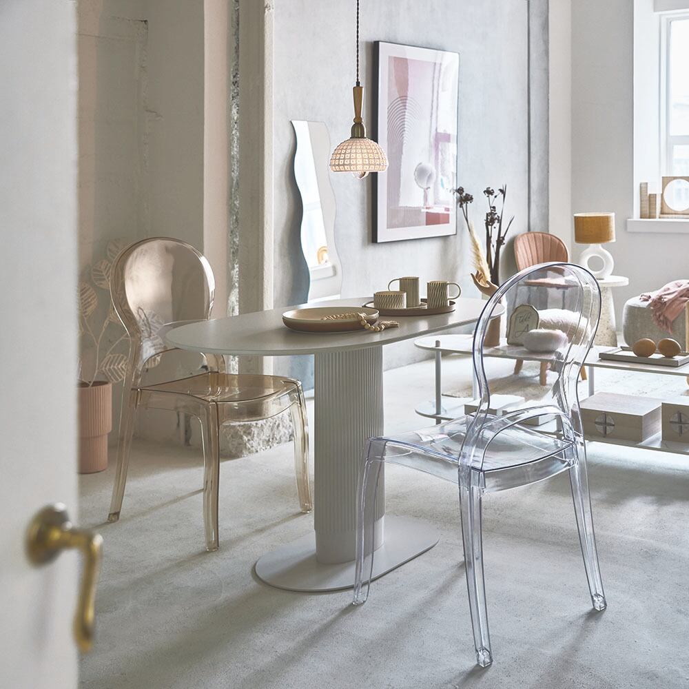 クリア チェア ダイニング デスク チェア | FIGARO