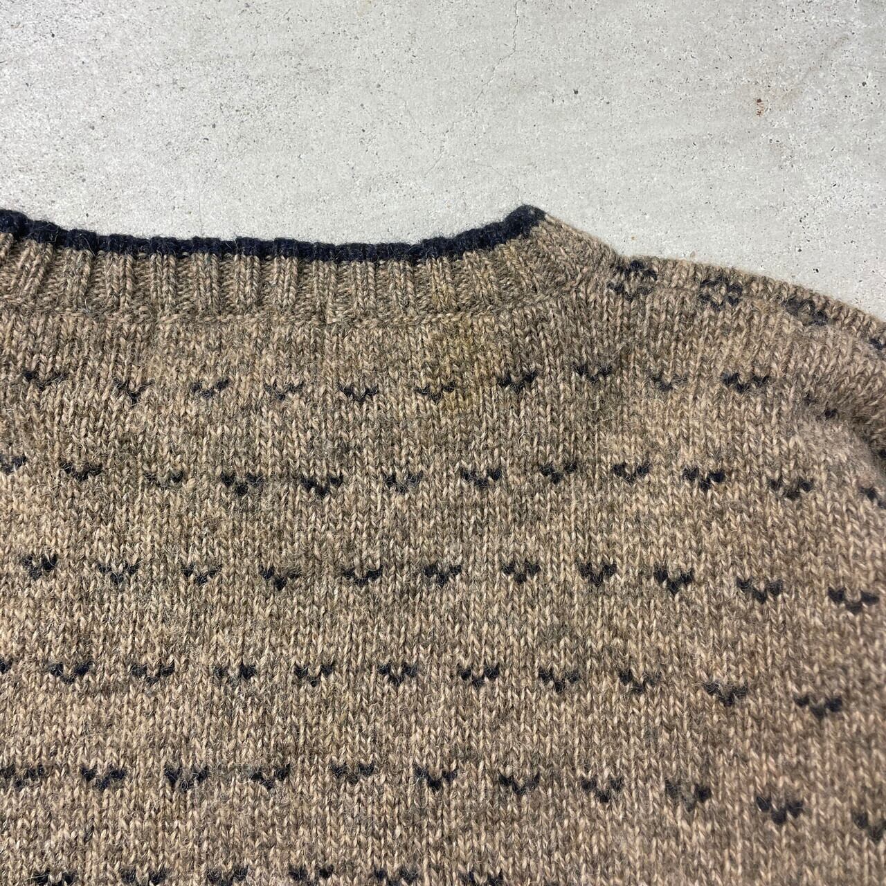 90年代 Woolrich ウールリッチ ウールニットセーター バーズアイ