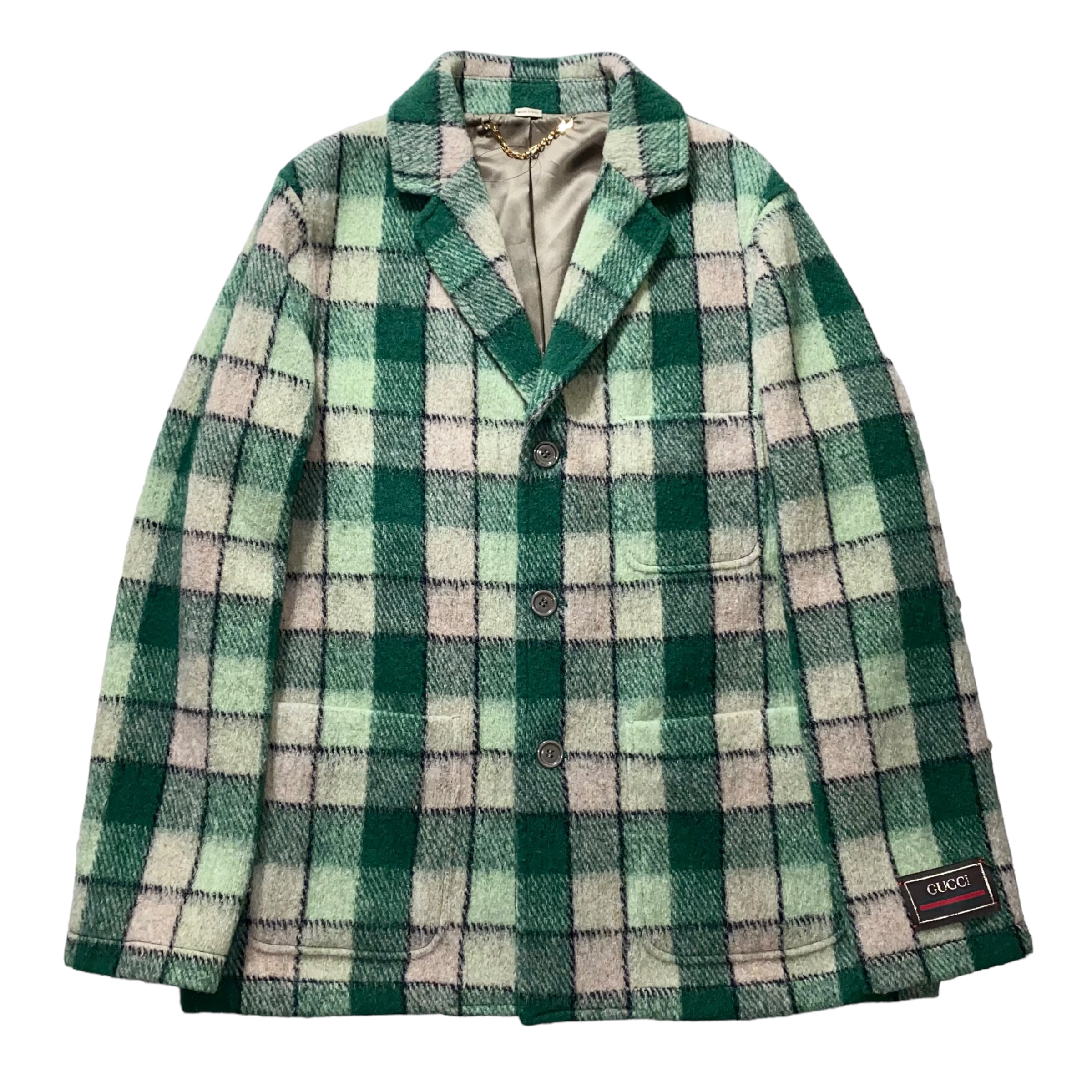 GUCCI wool tweed check jacket | NOIR ONLINE GUCCI wool tweed check jacket | NOIR ONLINE