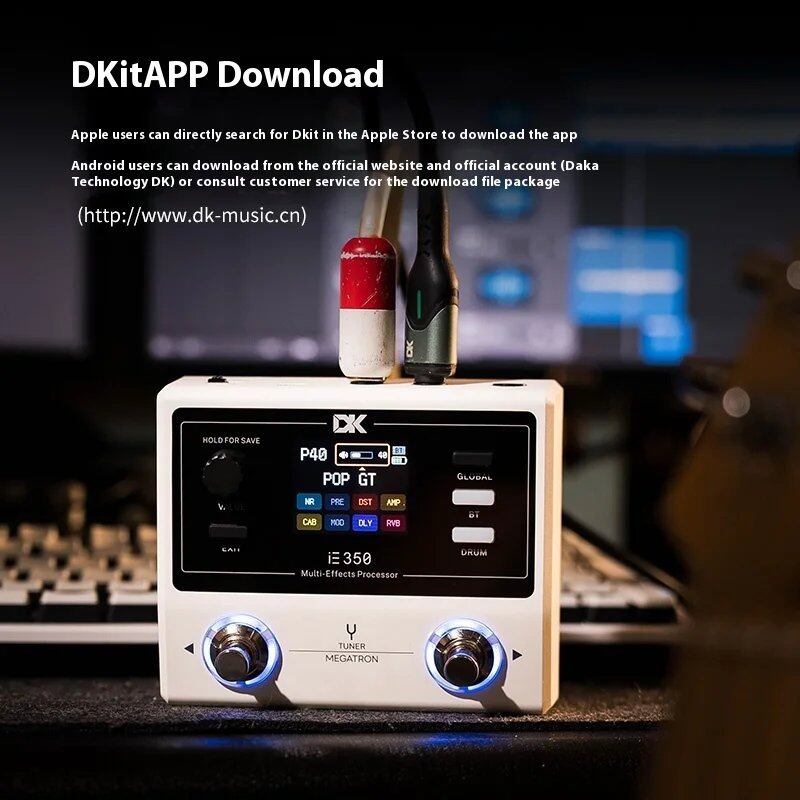 DK iE-350 MEGATRON エレキギター 統合エフェクト 充電式ドラムマシン