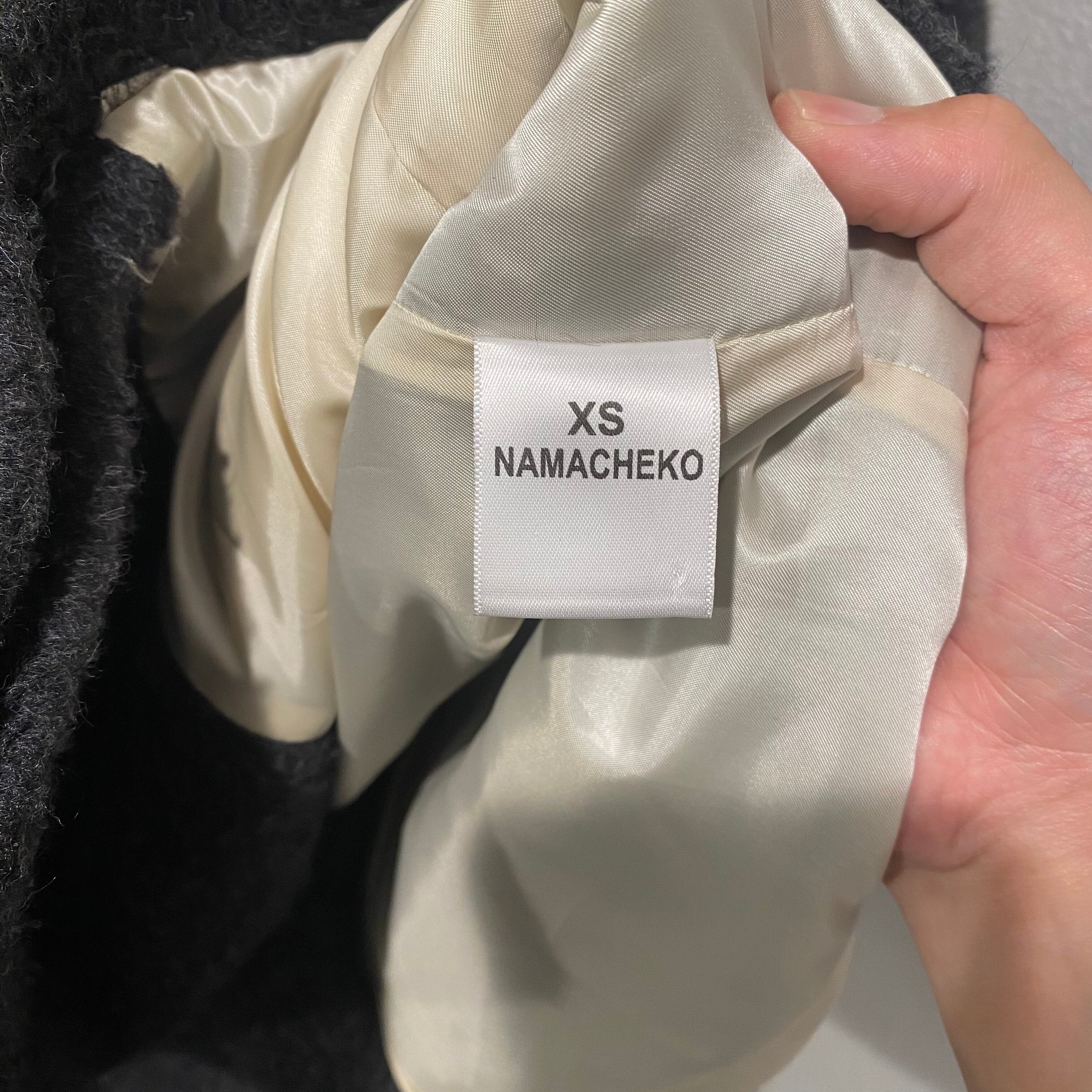 NAMACHEKO ナマチェコ Wide Collar Wook Coat コート XS【表参道t 