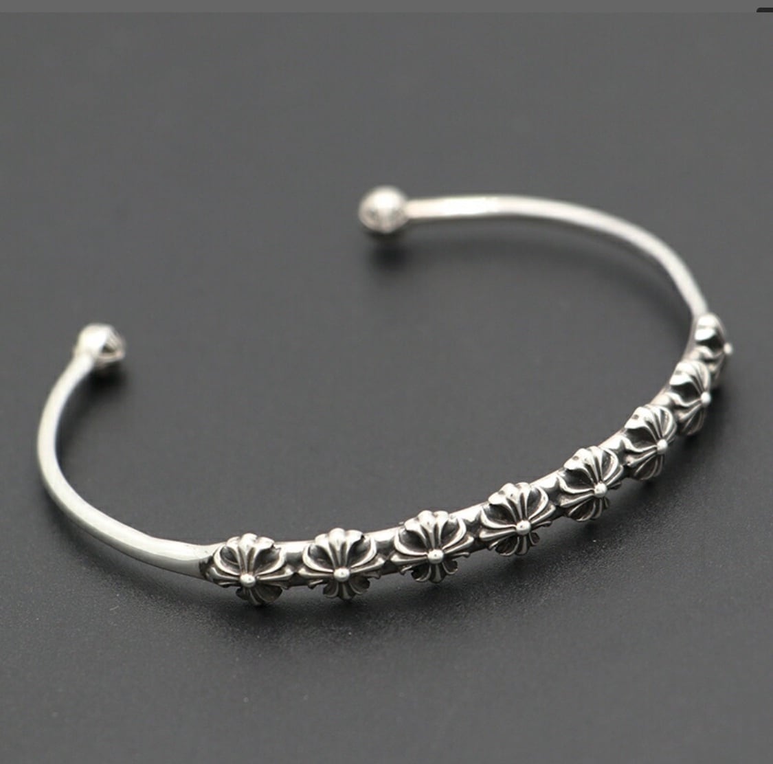 クロムハーツ バングル(値下げ不可) クロムハーツ ブレスレット（Chrome Hearts）ワイドカフ バングル