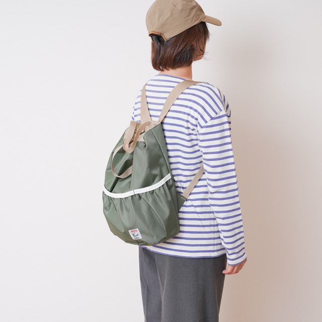 IMOCK -KOBE ZAC-KINCHAKU ZAC【きんちゃくザック】KHAKI×KHAKI（カーキ×カーキ）