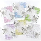 【ハンドメイド品】硬質トレカケース【蝶と薔薇】