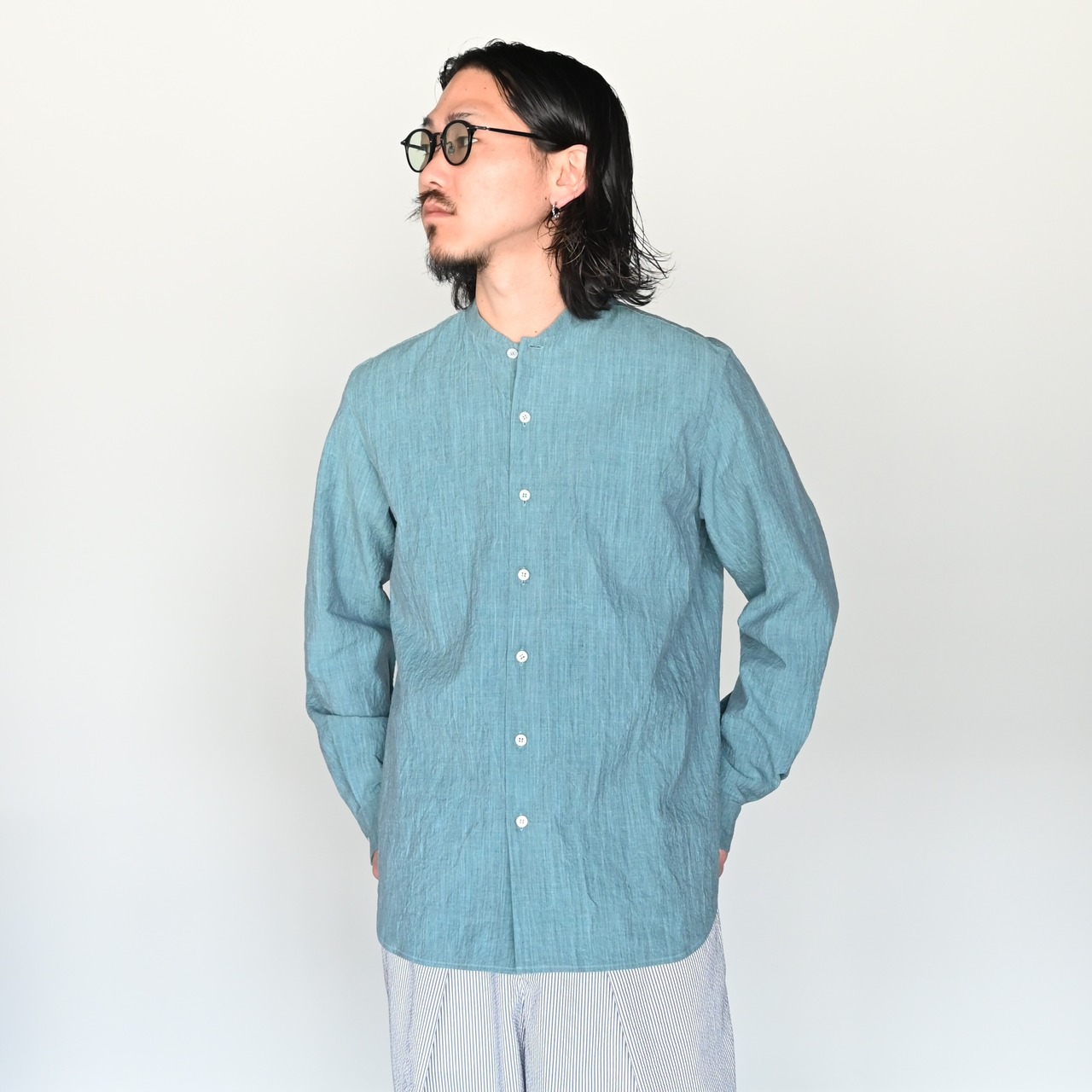 Indigo Nylon Coaches Jacket-Boro style