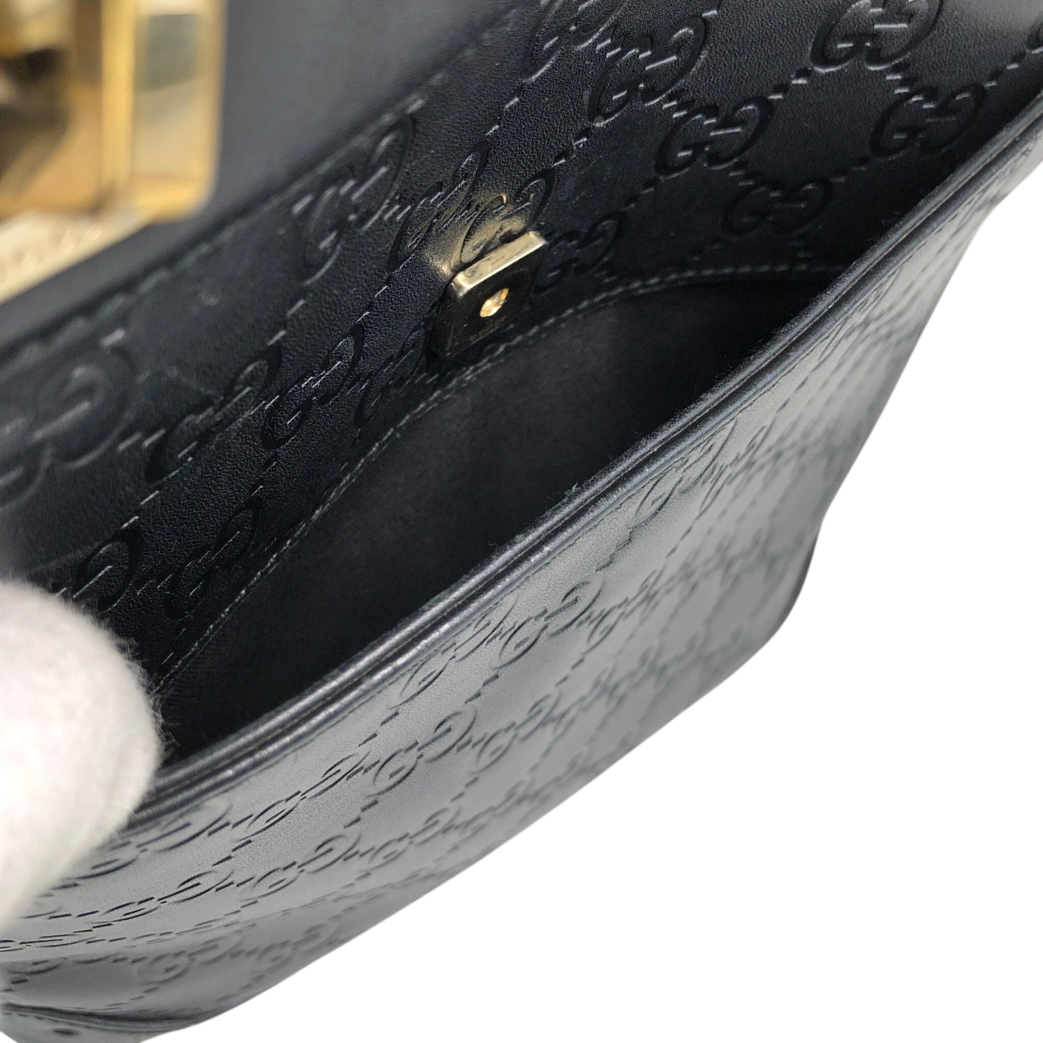 GUCCI グッチ グッチシマ トートバッグ ブラック レザー 145994