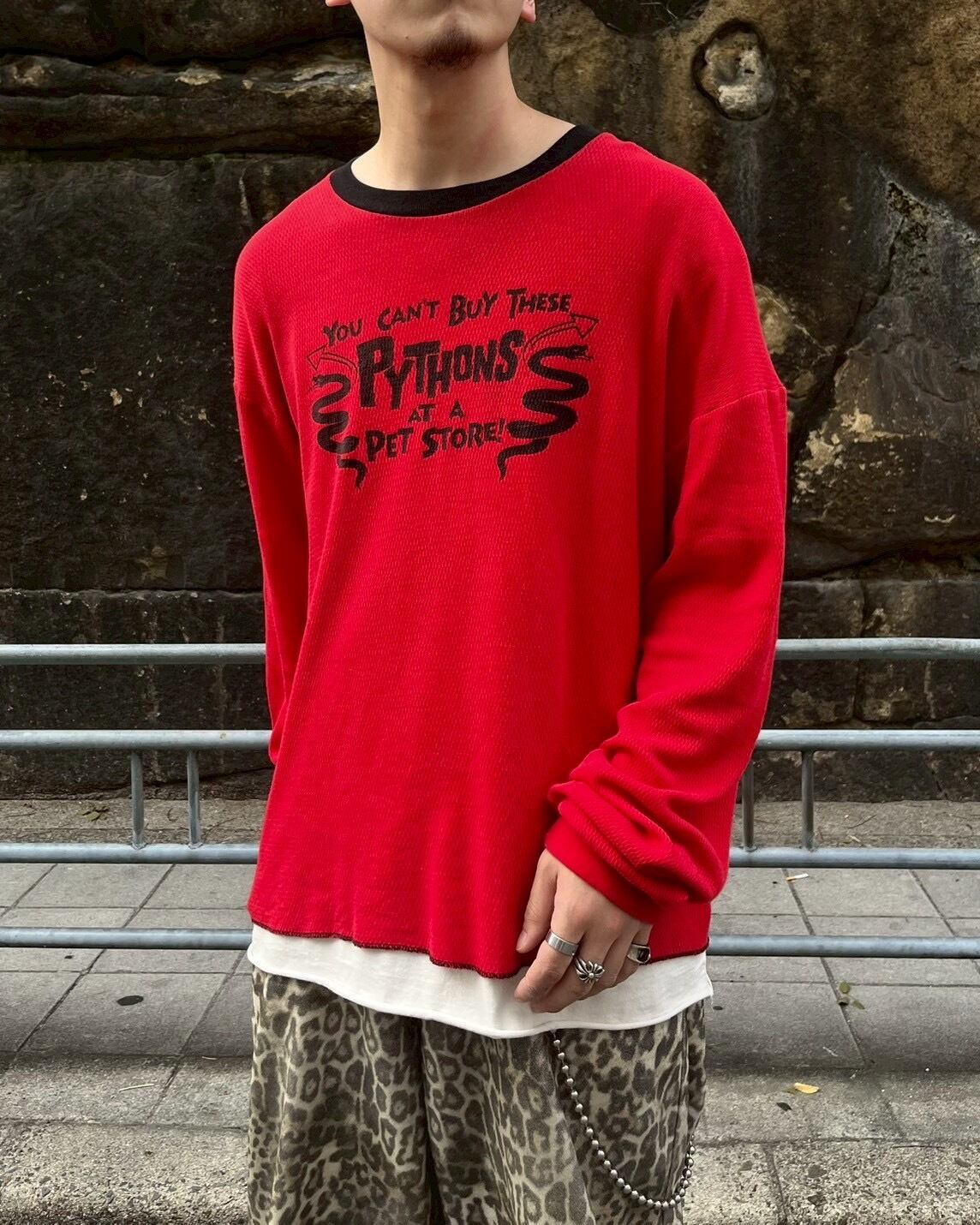 00s Hybrid Tees L/S Print Thermal Tee