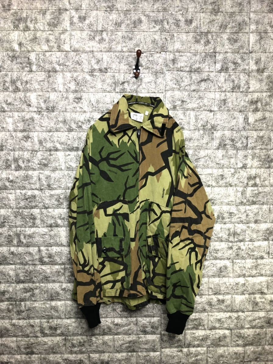 貴重 USA製 1990s Predator CAMO グリーン プレデターカモ ミリタリー 