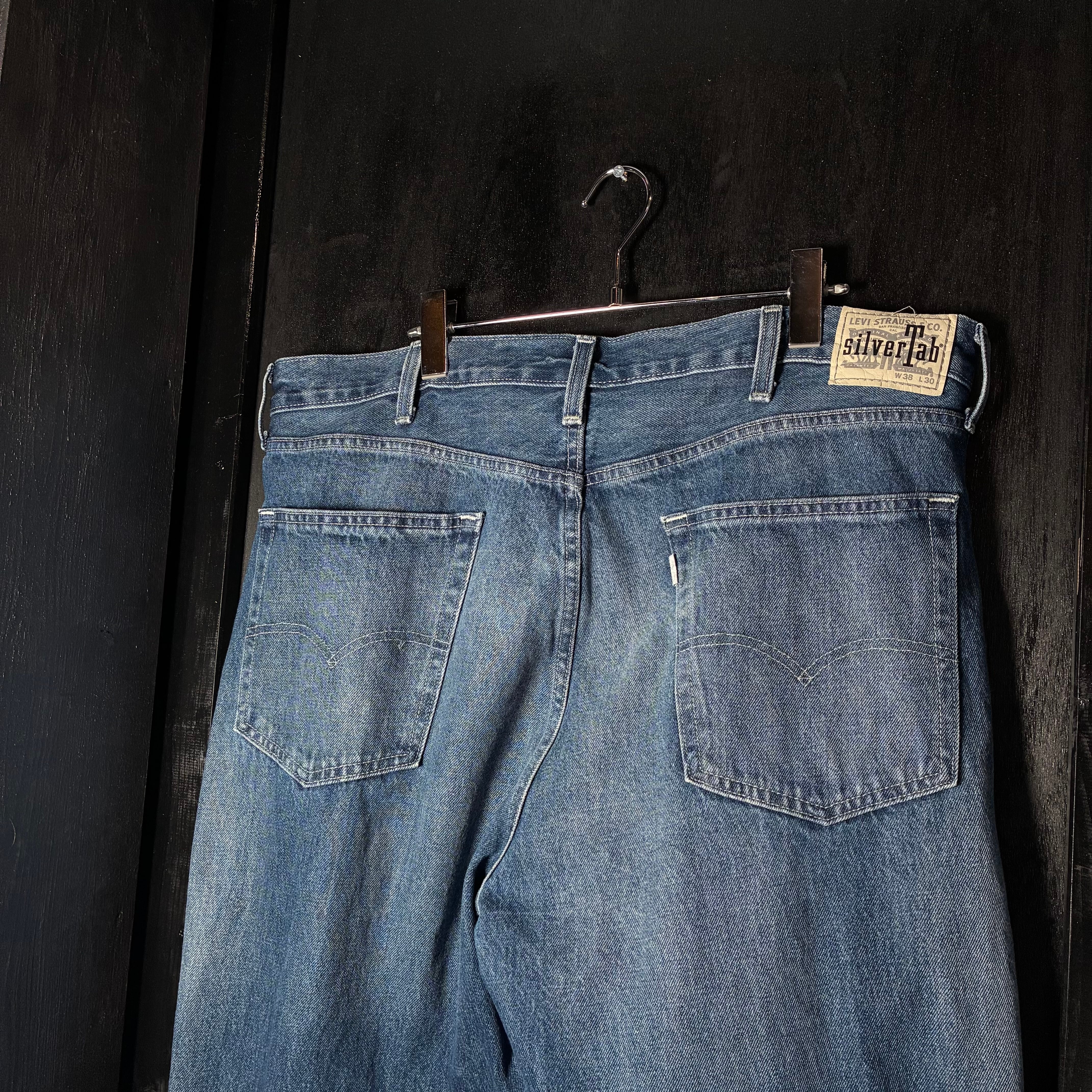 Levi's Silver Tab LOOSE W38 紺 極太 リーバイス シルバータブ ルーズ