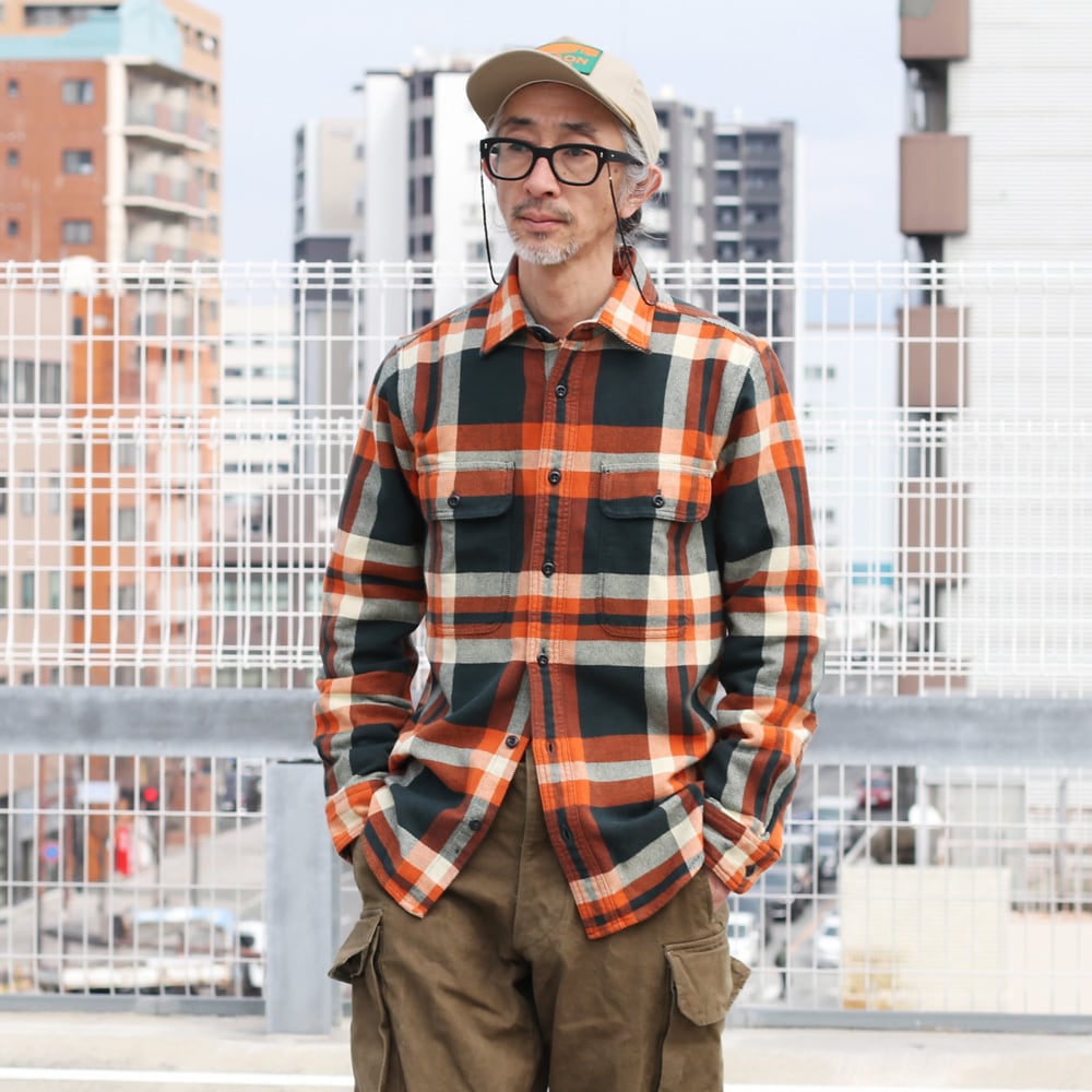 FILSON フィルソン 11010689 RUST 長袖 ヴィンテージ フランネルワーク ...