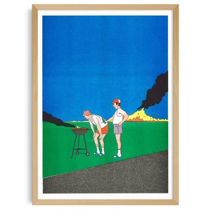 KIBLIND Atelier   Simon Bailly - Barbeuc  A3 (297×420mm) Art Print