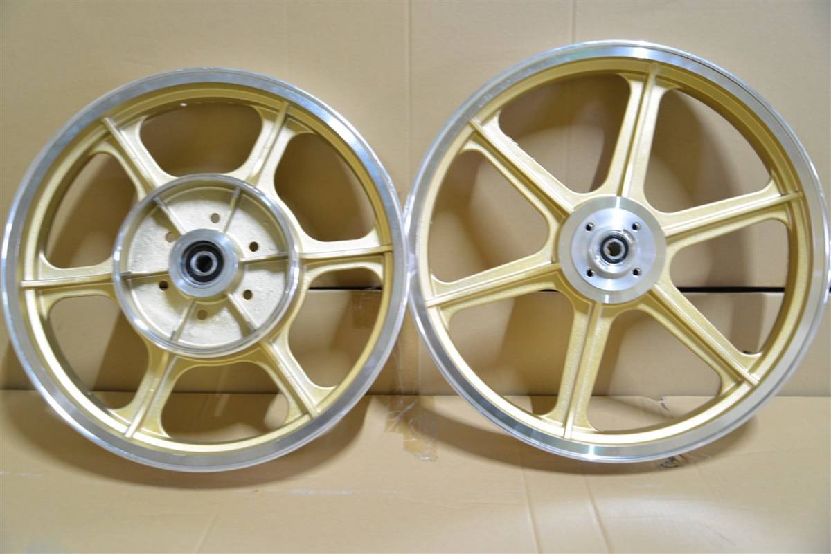 カワサキ Z系キャストホイール Z1 Z2 4穴 キャスト ホイール 金 