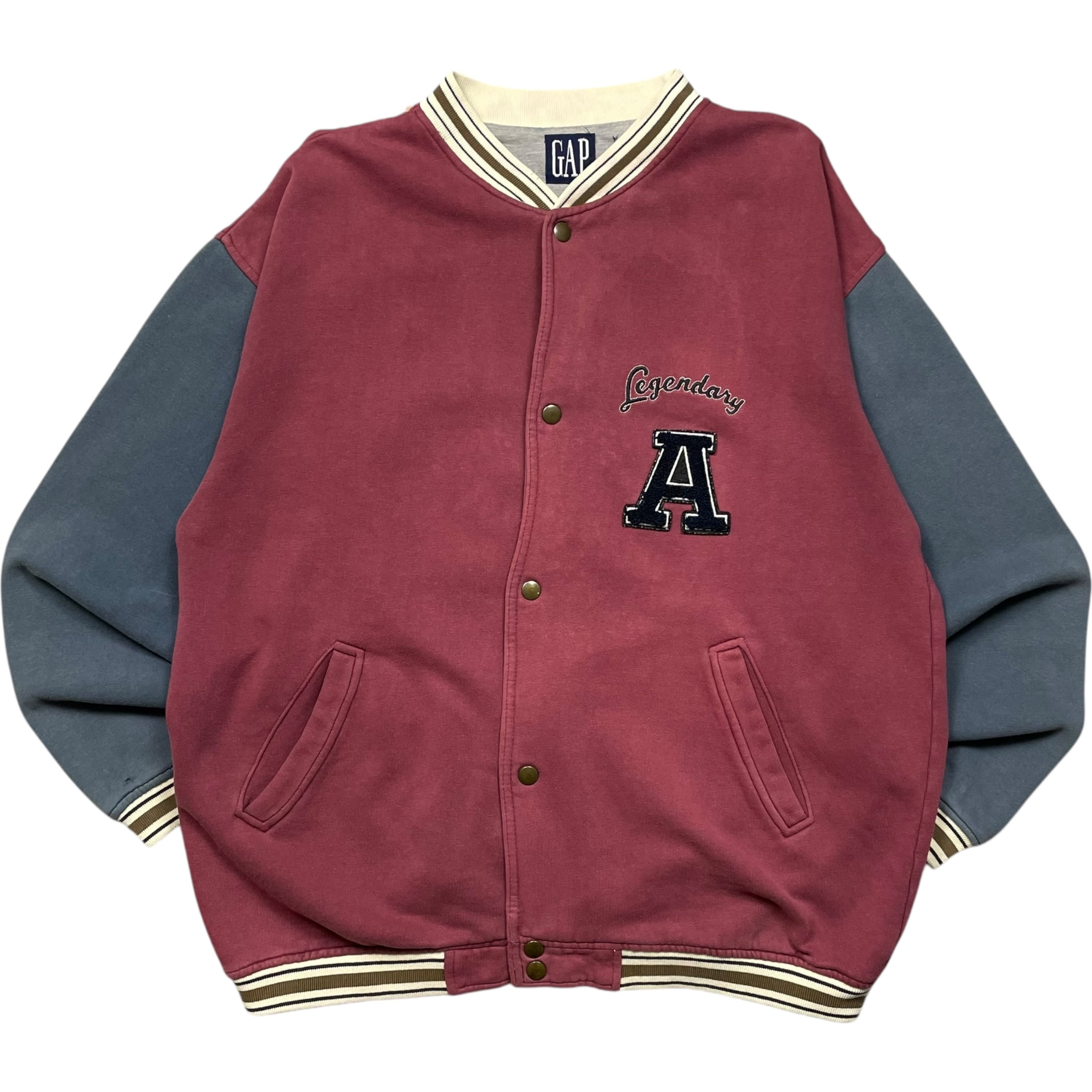 《XL》OLD GAP オールドギャップ スタジャン スウェット ピンク 90年代〜 no.6015