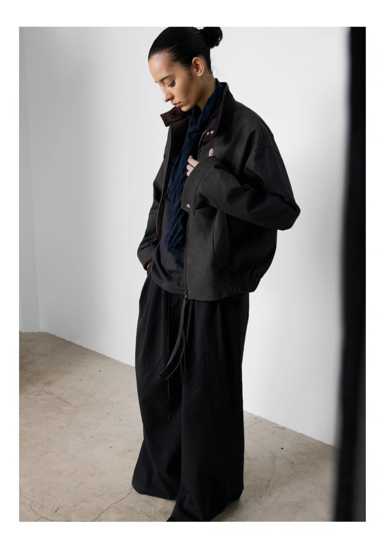 DECESOLO 25SS レトロウォッシュス ルーズウィングトップ