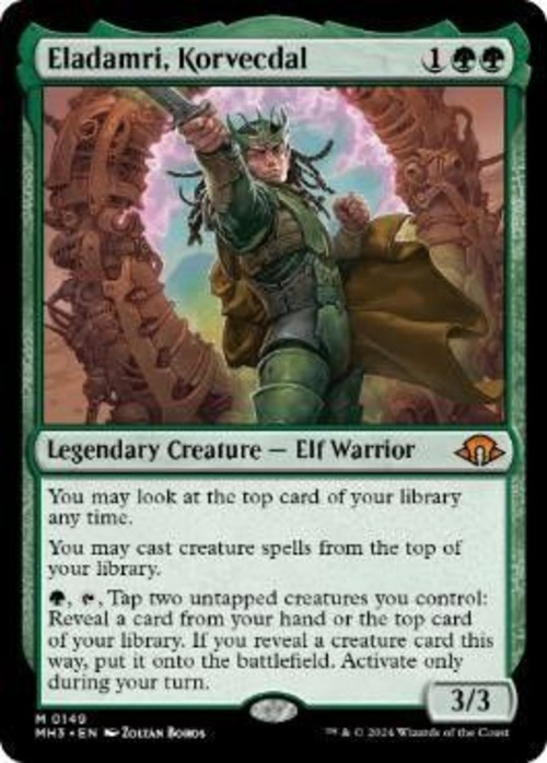 MTG《コーヴェクダル、エラダムリー/Eladamri, Korvecdal(MH3)》英語 の商品画像