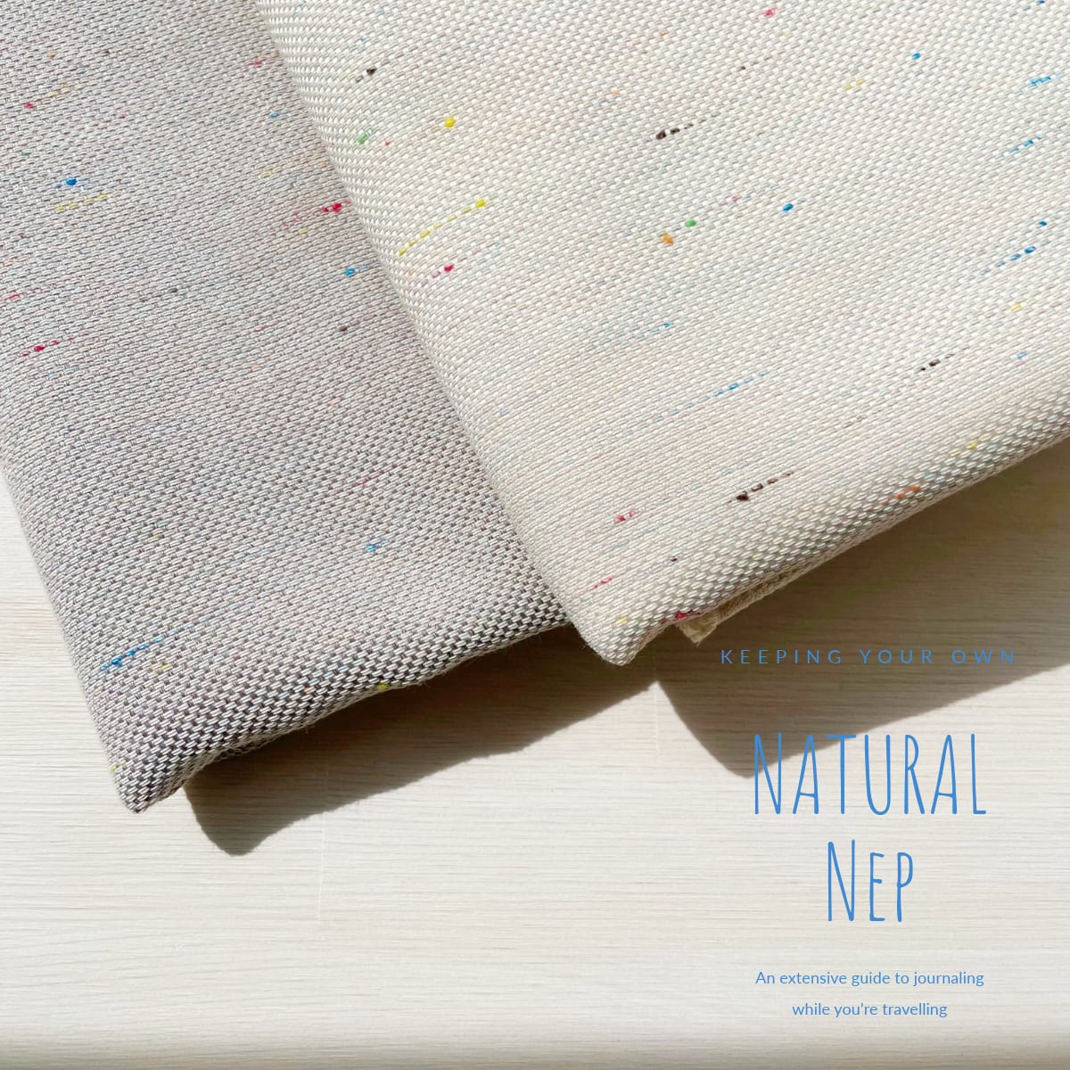 ナチュラルネップ ドレープカーテン／1.5倍ヒダ／両開き（2枚1組