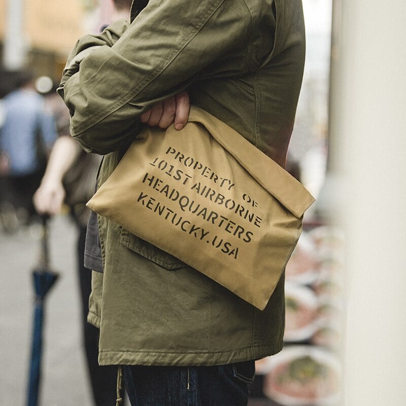 Retro Oil Wax Canvas Hand Bag / レトロ オイルワックス キャンバス