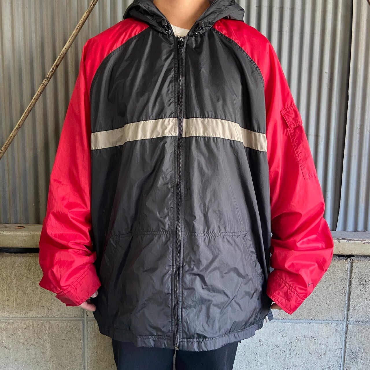 ビッグサイズ 00年代 NIKE ナイキ ナイロンジャケット メンズ2XL 古着 ...