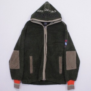 【Caka act2】"NAPAPIJRI" Vintage Loose Hooded Boa Jacket
