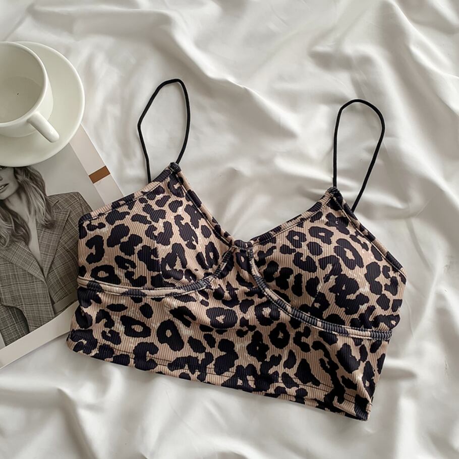 レオパード柄カップ付きビスチェ_LN02319