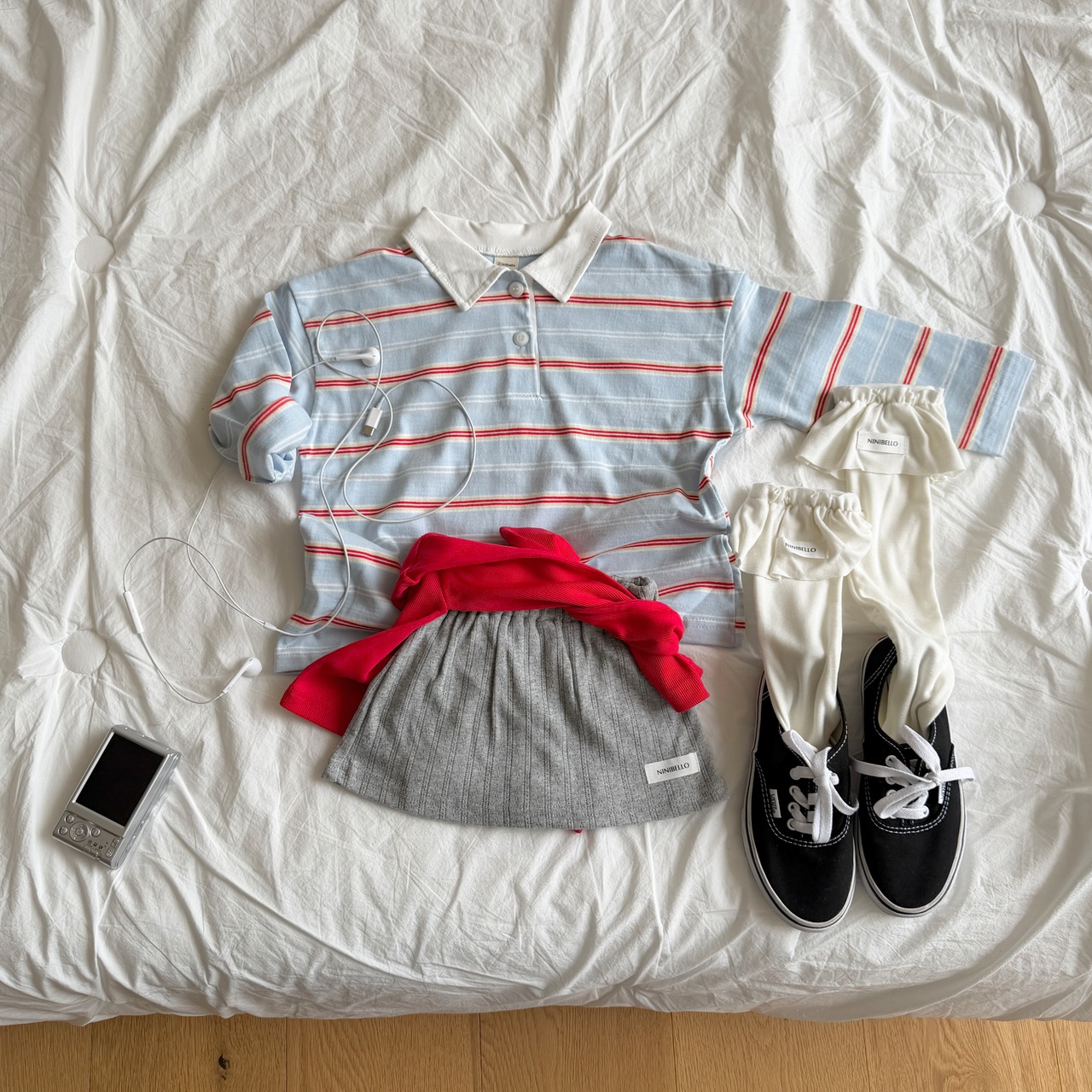 韓国子供服 / ninibello / Pinter Frill Knee Socks  / 靴下 *free*