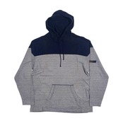 Karl Helmut カールヘルム 切替ボーダー パーカー 長袖Tシャツ M/ネイビー ホワイト