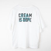 Stencil Print T shirts -White Body X Blue-