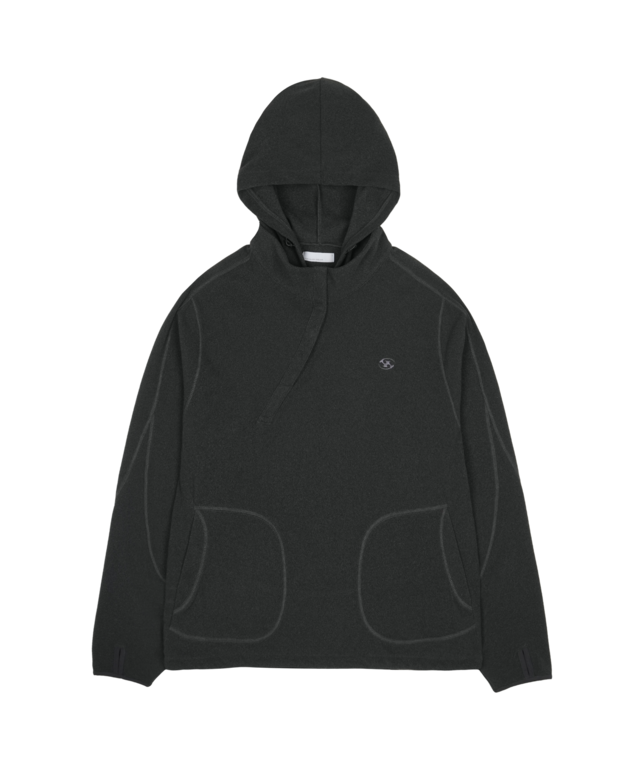 [SAN SAN GEAR] LAYERED HOODIE Charcoal 正規品 韓国ブランド 韓国通販 韓国代行 韓国ファッション sansan san san sansangear サンサンギア