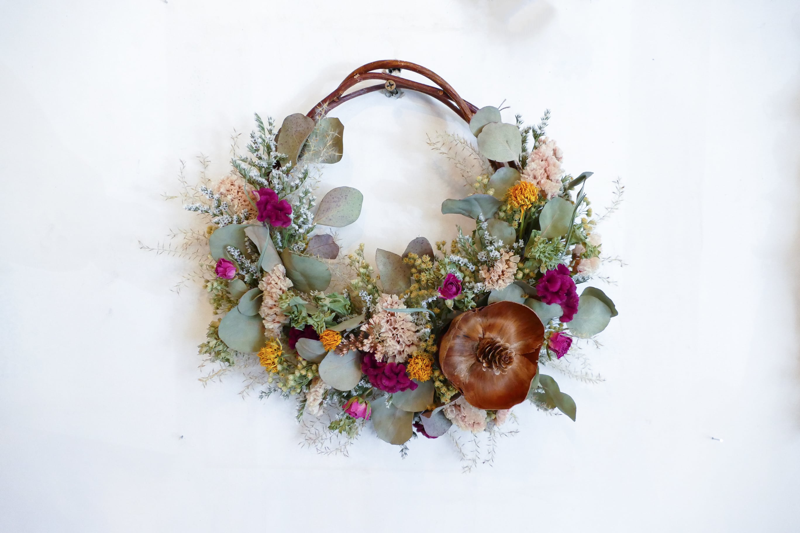 1210 ドライフラワー リース | ドライフラワーと暮らしのお店 その灯ぐらし