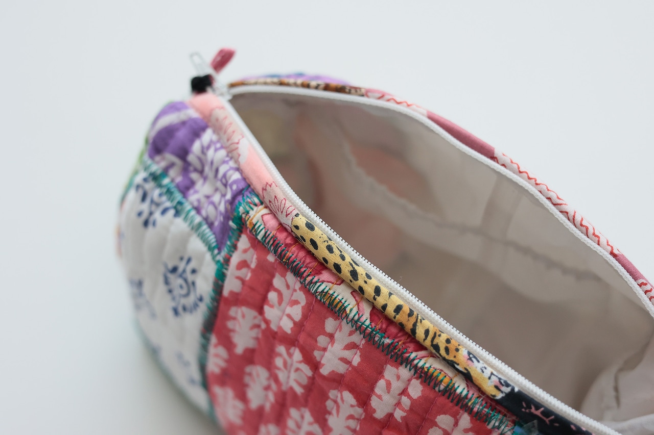 ＜PHET  AND  PLOY＞Qulted Pouch キルト パッチワーク ポーチ - 3