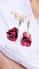 Rose earrings