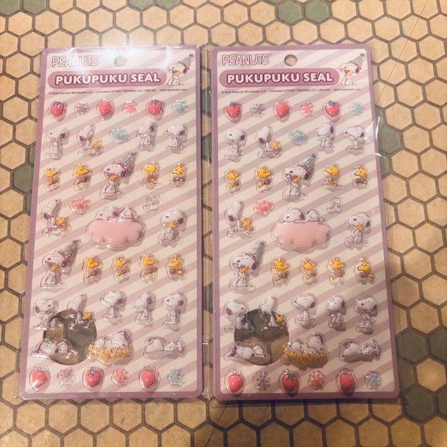 スヌーピー　ぷくぷくシールD　SN01