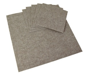 【人気】ワタナベ工業 国産タイルカーペット 吸着ぴたマット ループ 9枚組 30X30cm ベージュ