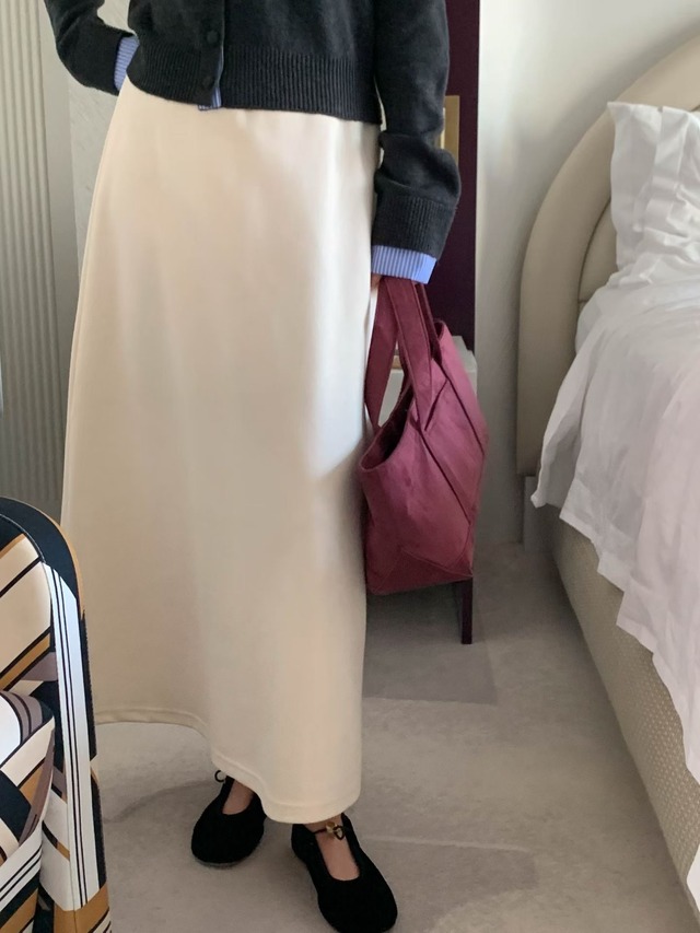 (予約) signature / Macaron banding skirt 4color