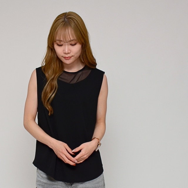 【待望の夏仕様】  チュールドッキング・タンク ‐ LER-2658 ブラック ‐