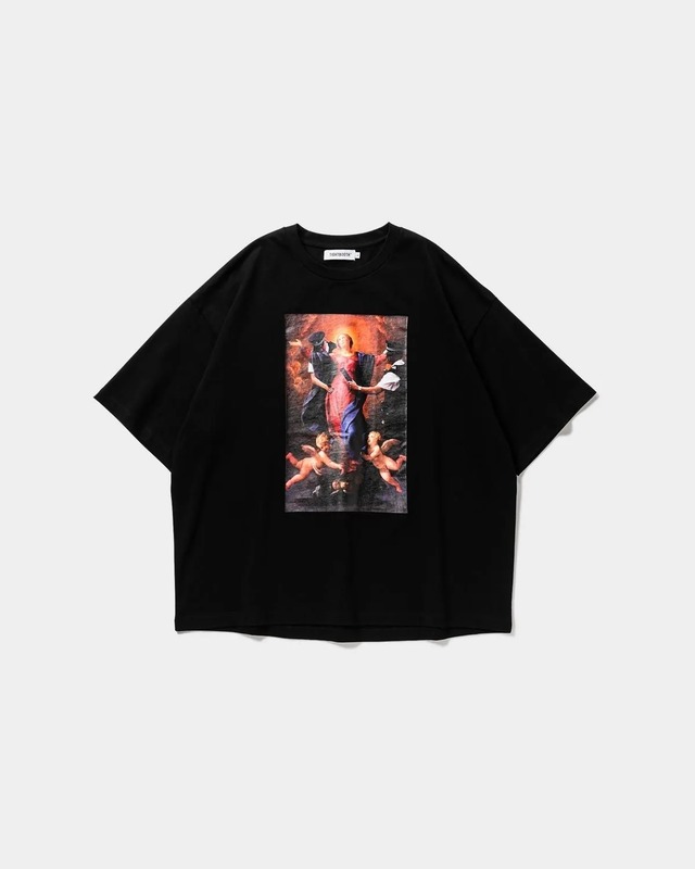 TIGHTBOOTH : POLICE CHECKUP S/S T-SHIRT SS25-T07 C/# WHITE, BLACK, SAX SIZE L, XL