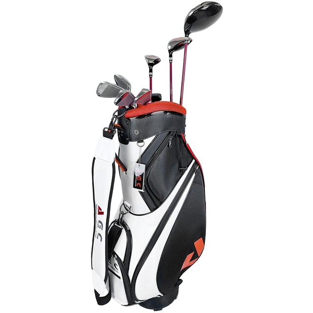 AGC 左利き用クラブ9本セット キャディバッグ付き AGCS-6160