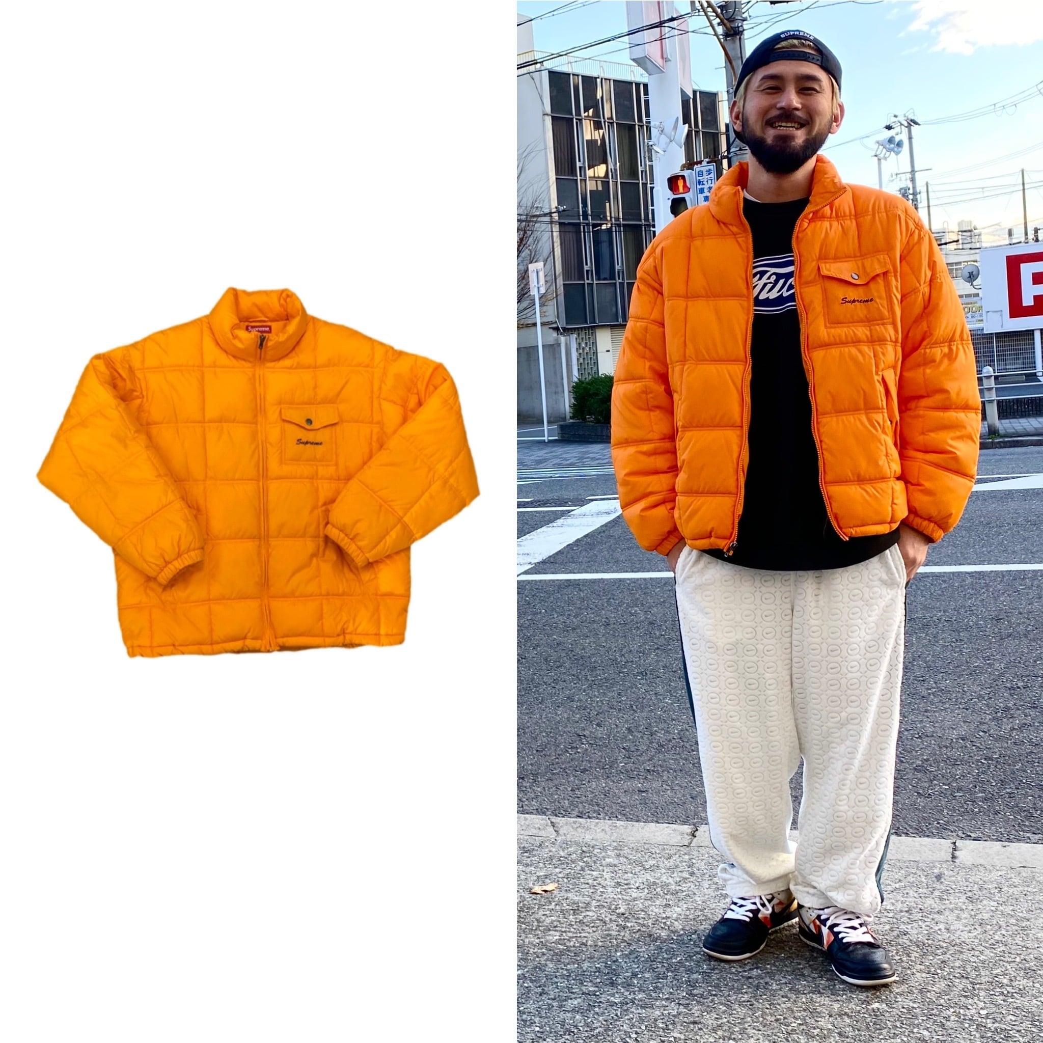 Supreme IGGY POP PUFFY JACKET ORANGE LARGE 12023 | BRAND BUYERS OSAKA
