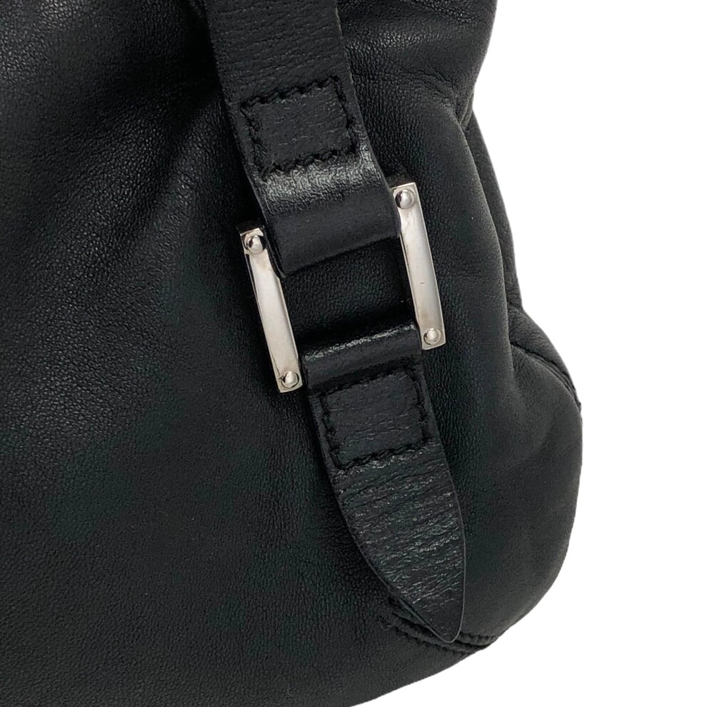 LOEVE ロエベ ショルダーバッグ ホーボー アナグラム　ナッパレザー LOEWE ロエベ ショルダーバッグ ブラック アナグラム ナッパレザー