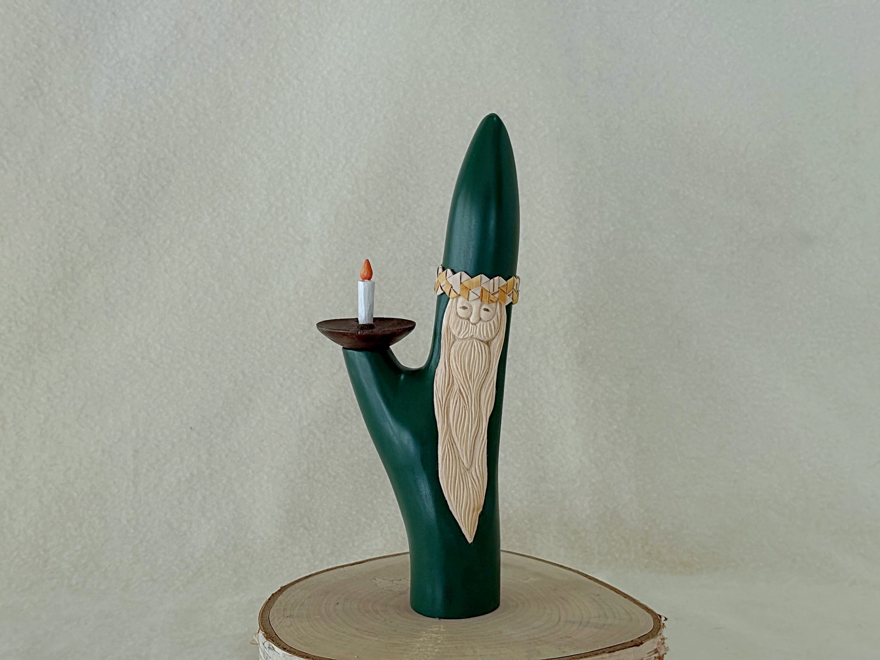 #123 SHIRAKABA SANTA special tall green