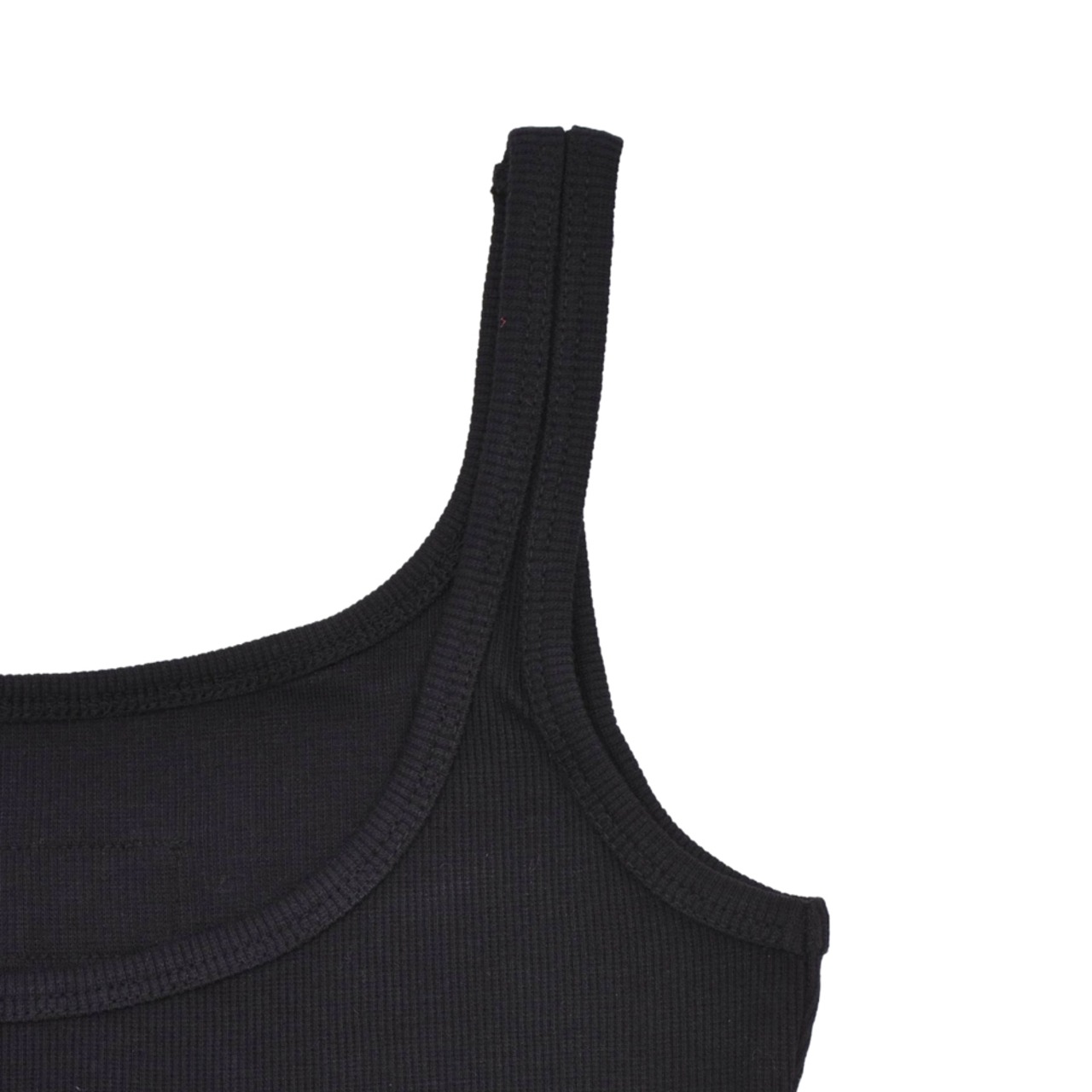 【MARINE SERRE】MOON LOGO RIBBED JERSEY CROP TANK TOP - 5