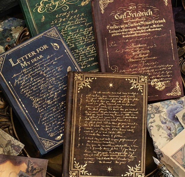 【合計5999円以上で購入可能】antique desigh note ／4種類のアンティークデザインノート