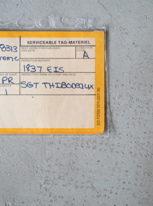 "U.S.Department of Defense" 1980s Serviceable tag